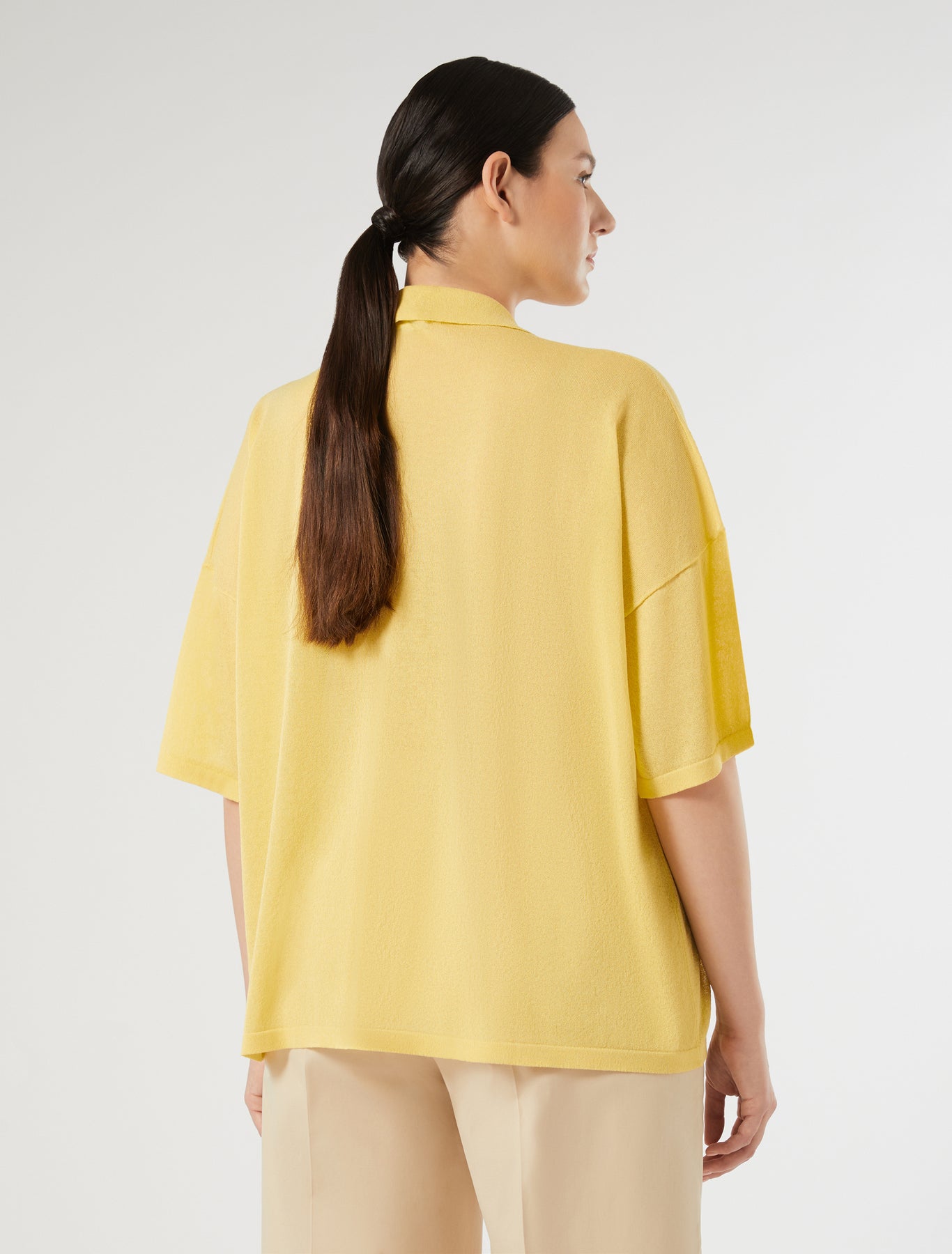 Viscose crepe sweater