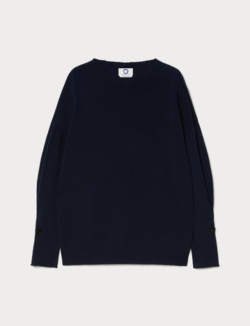 Cotton crepe sweater