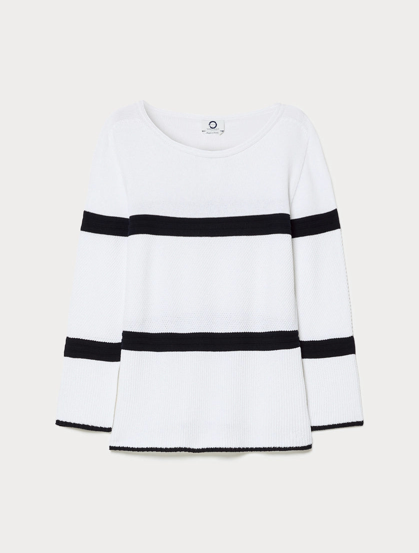 marina rinaldi cotton crêpe sweater for woman