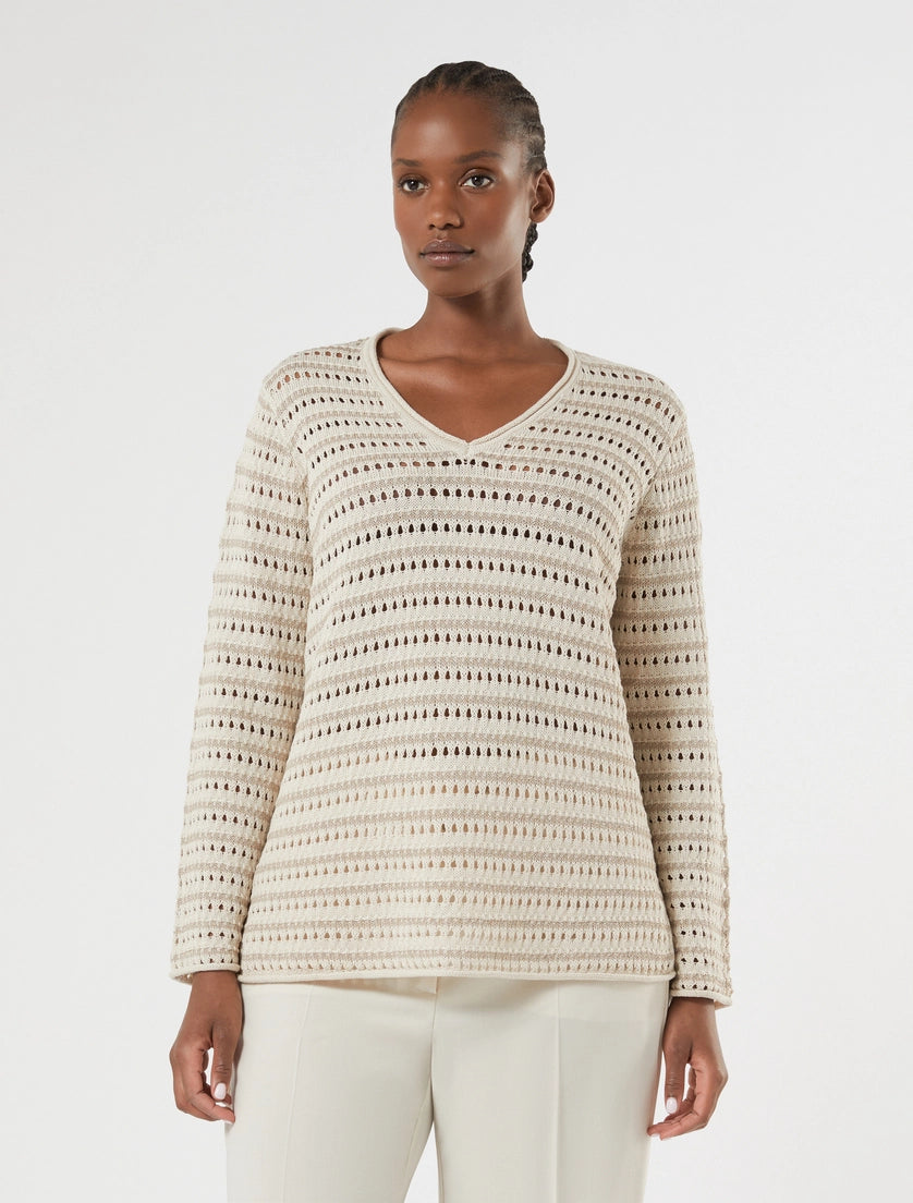 Lurex cotton sweater