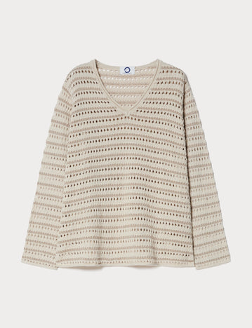 Lurex cotton sweater