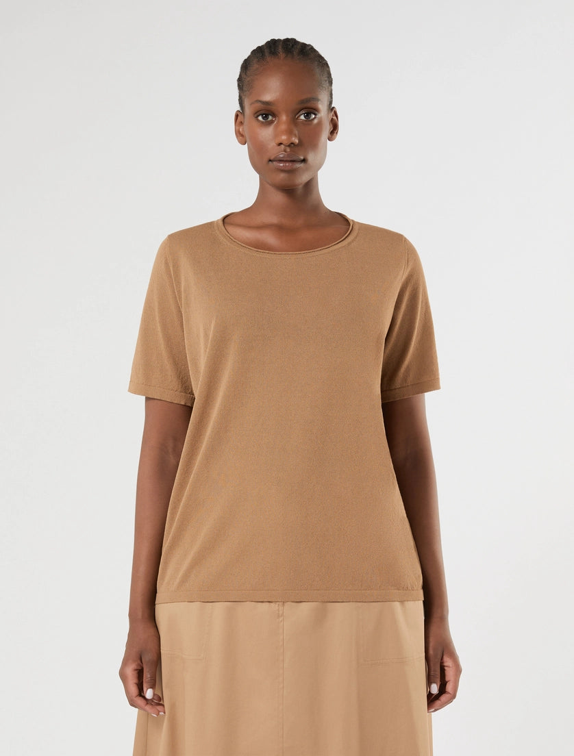 marina rinaldi viscose crêpe sweater for woman