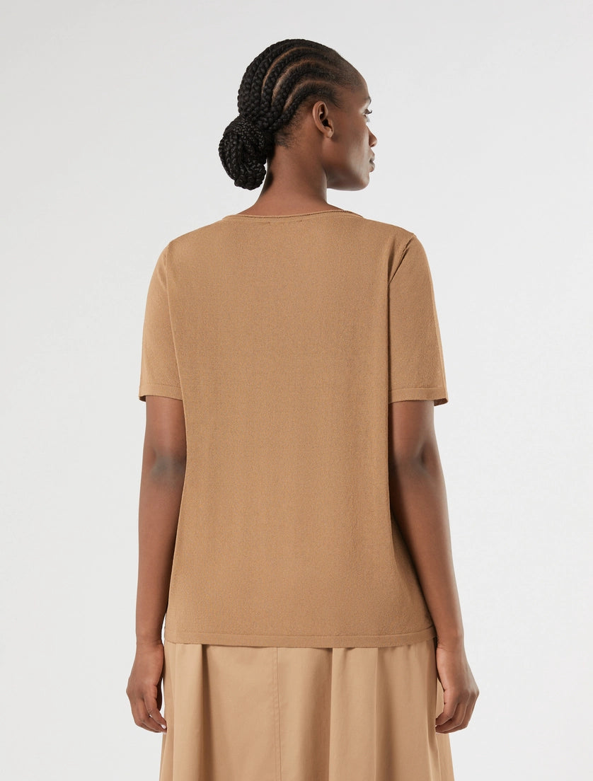 marina rinaldi viscose crêpe sweater for woman