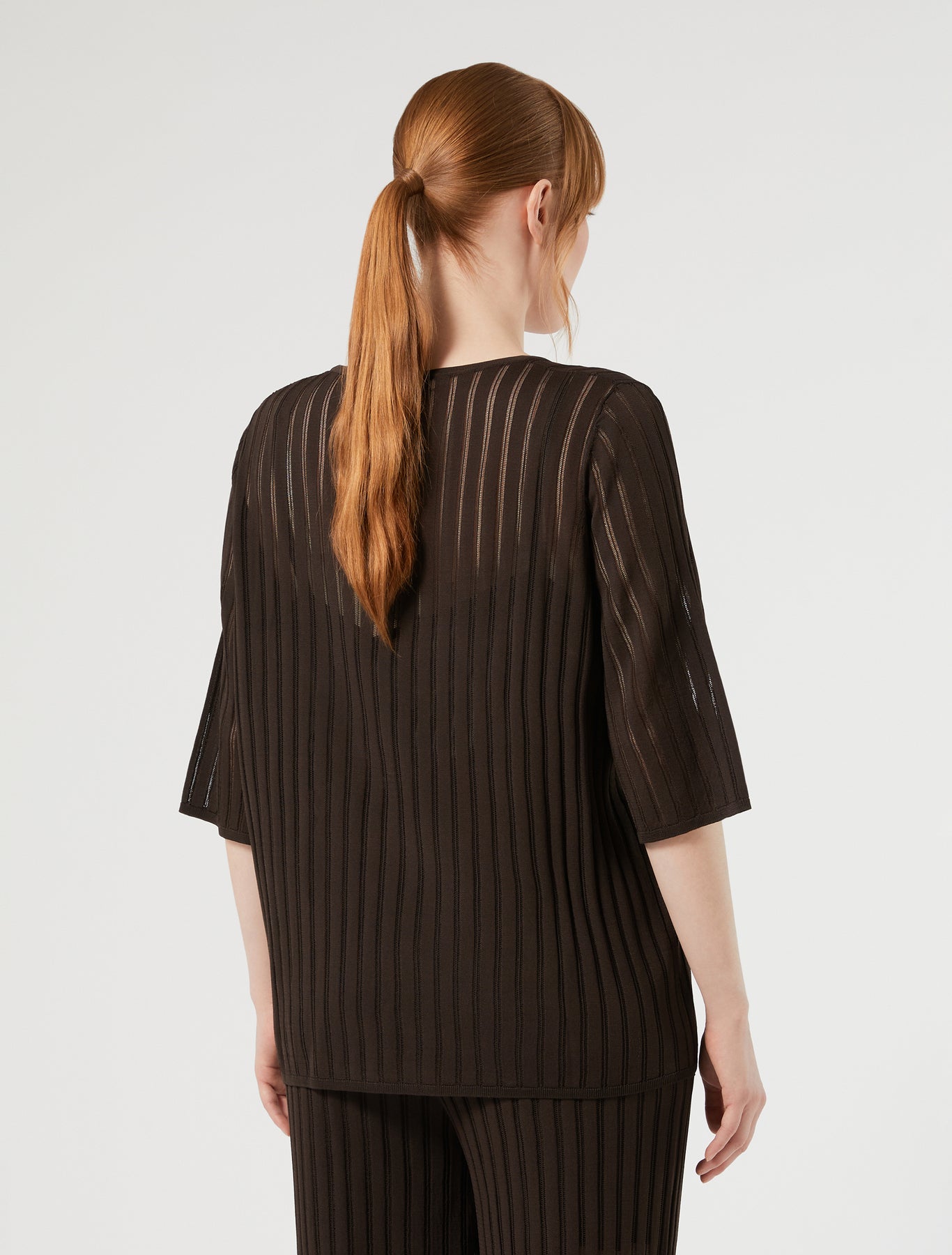 Marina Rinaldi ribbed viscose jumper for woman