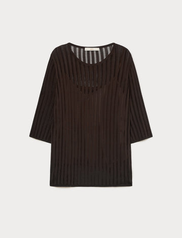 Marina Rinaldi ribbed viscose jumper for woman