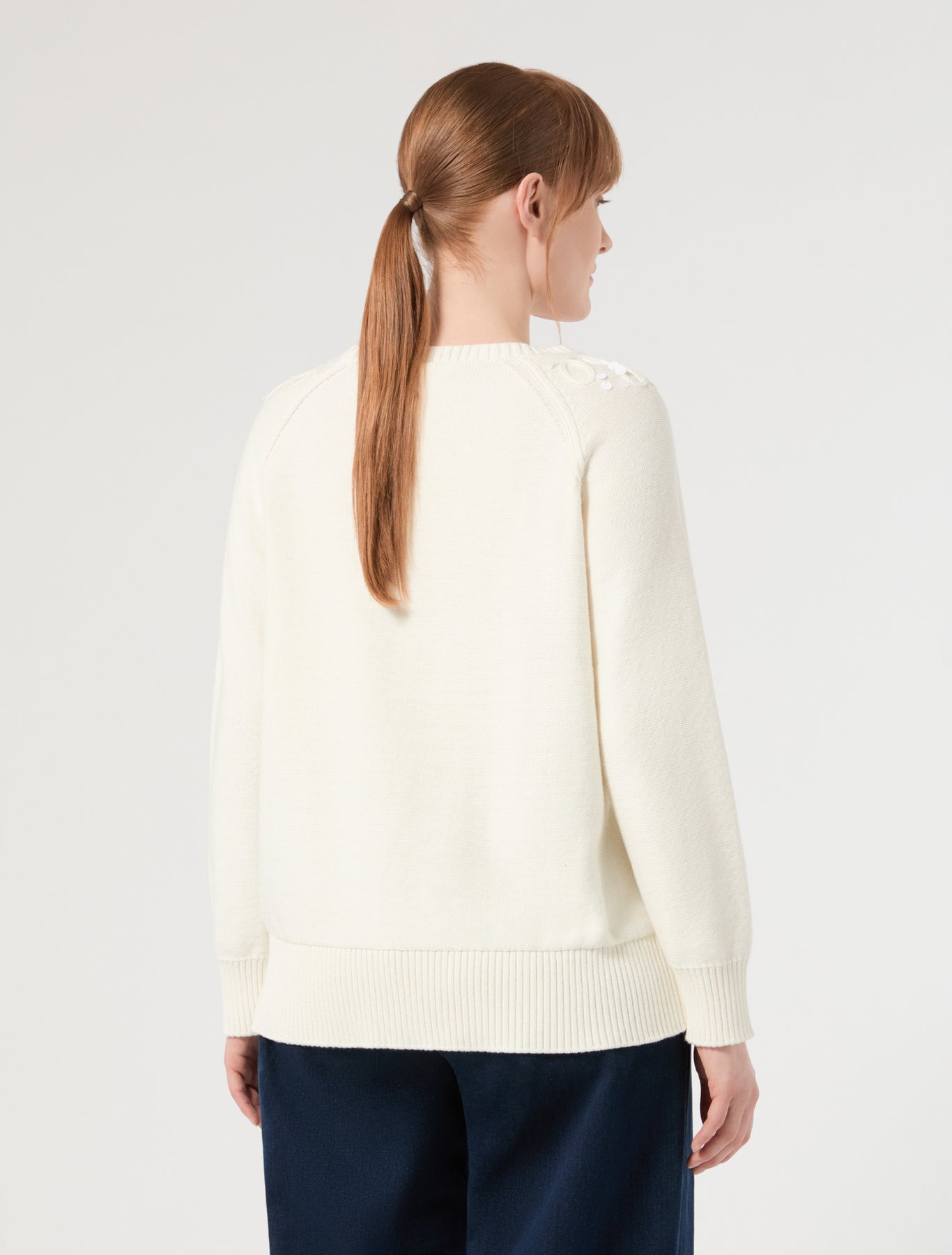 Marina Rinaldi cotton cordonnet sweater for woman