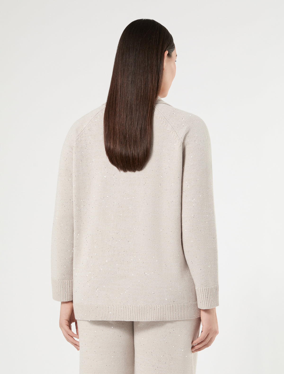 Marina Rinaldi sequinned wool-blend sweater for women