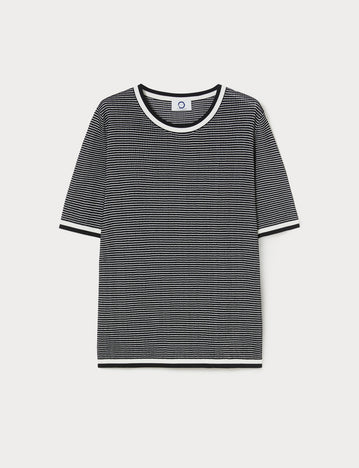 Jacquard viscose sweater