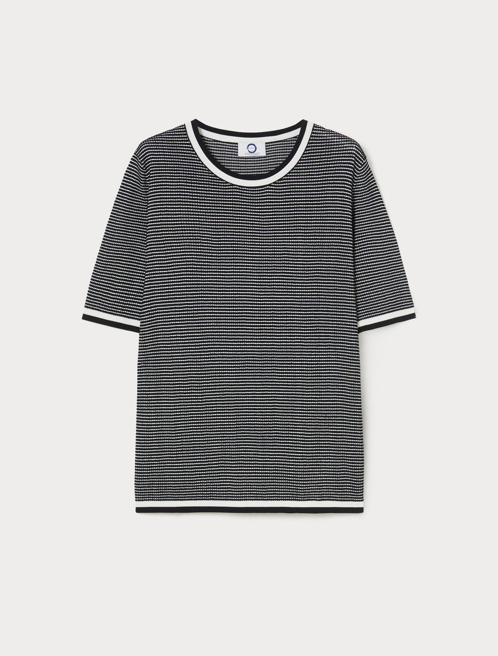 Jacquard viscose sweater