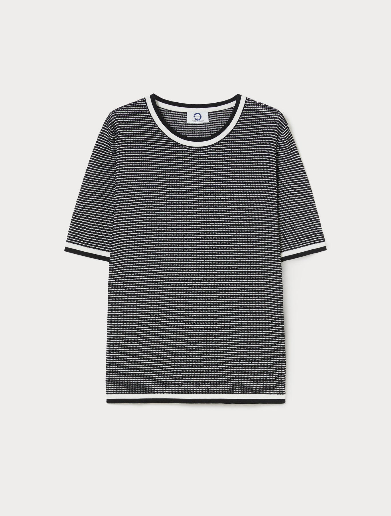 Jacquard viscose sweater