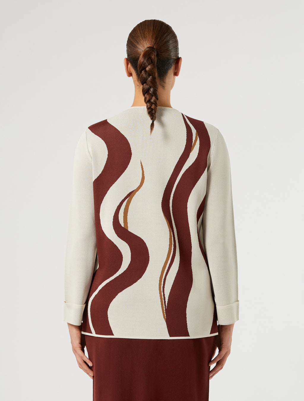 Marina Rinaldi jacquard viscose sweater for woman