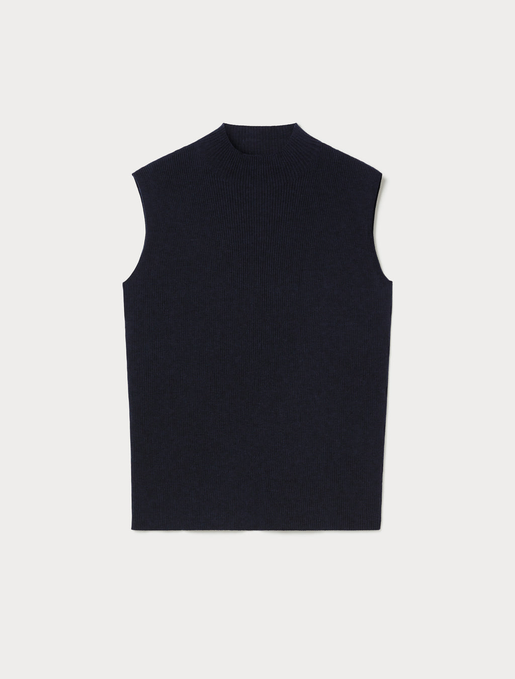 Pure wool polo neck jumper