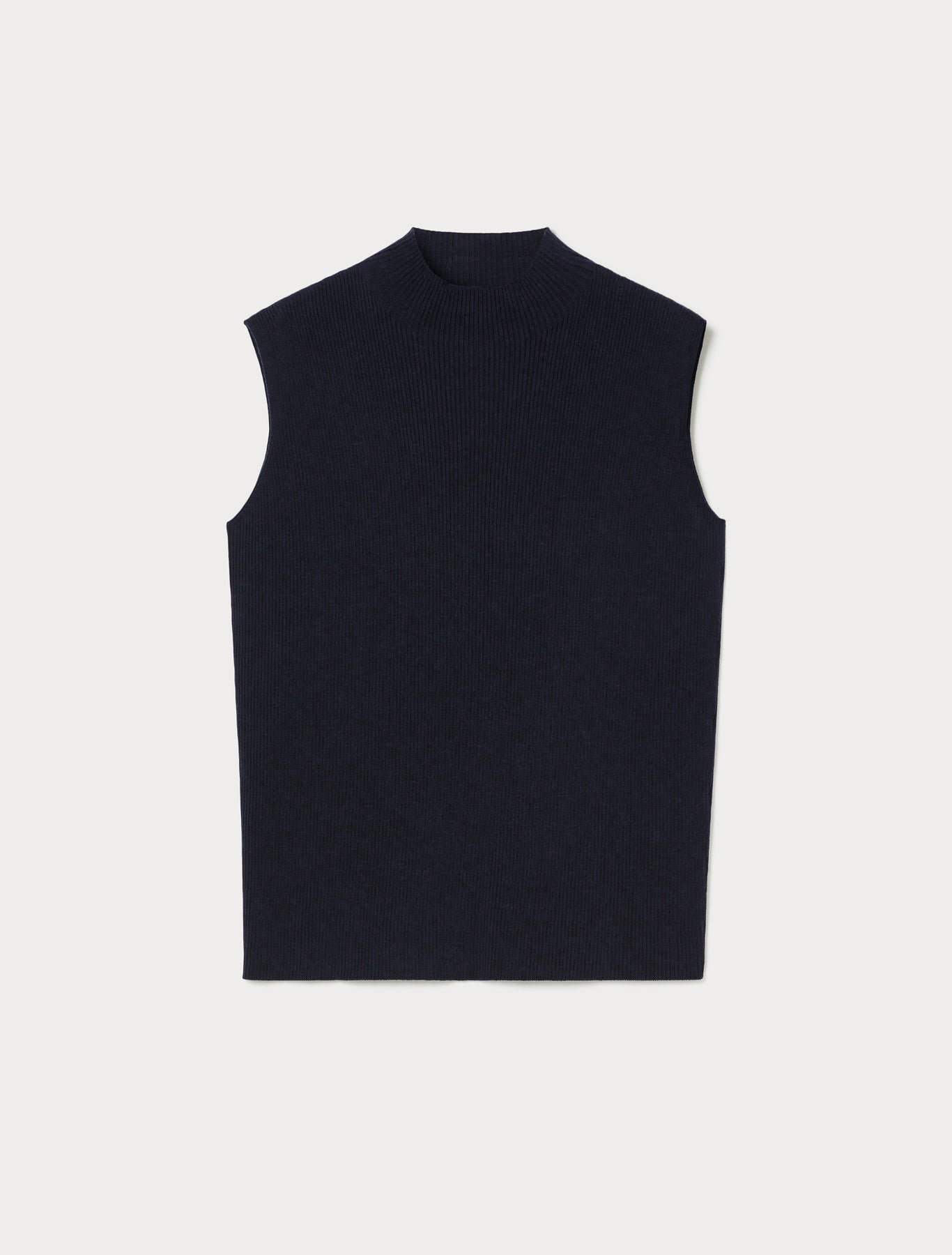 Pure wool polo neck jumper