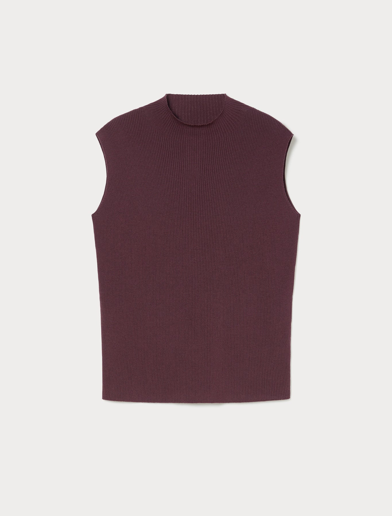 Pure wool polo neck jumper