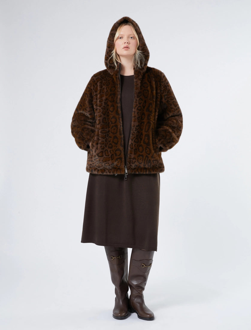 Reversible jacket with a soft texture