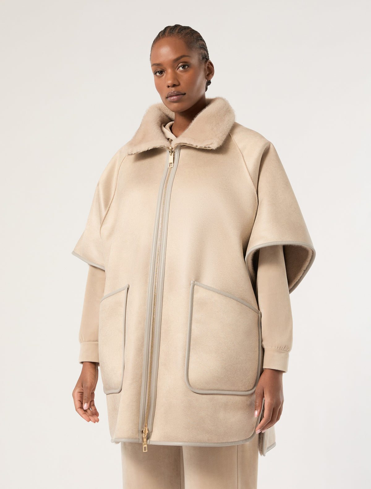 Marina Rinaldi reversible cape jacket for woman