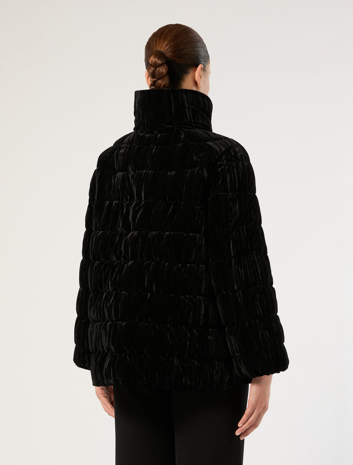 Marina Rinaldi water-repellent velvet padded jacket for woman