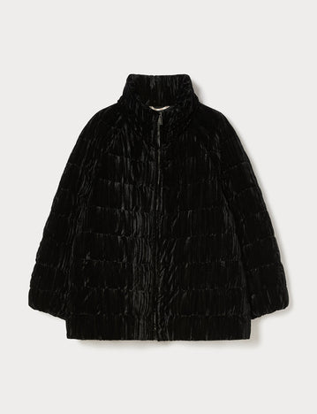 Marina Rinaldi water-repellent velvet padded jacket for woman
