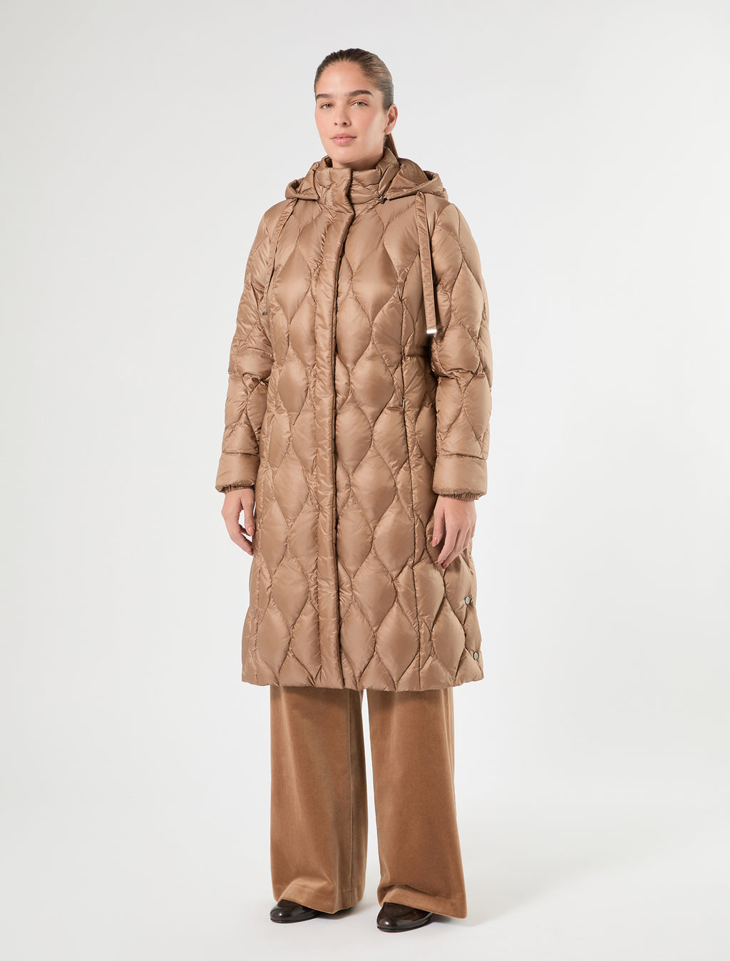 Marina Rinaldi water-repellent nylon down jacket for woman