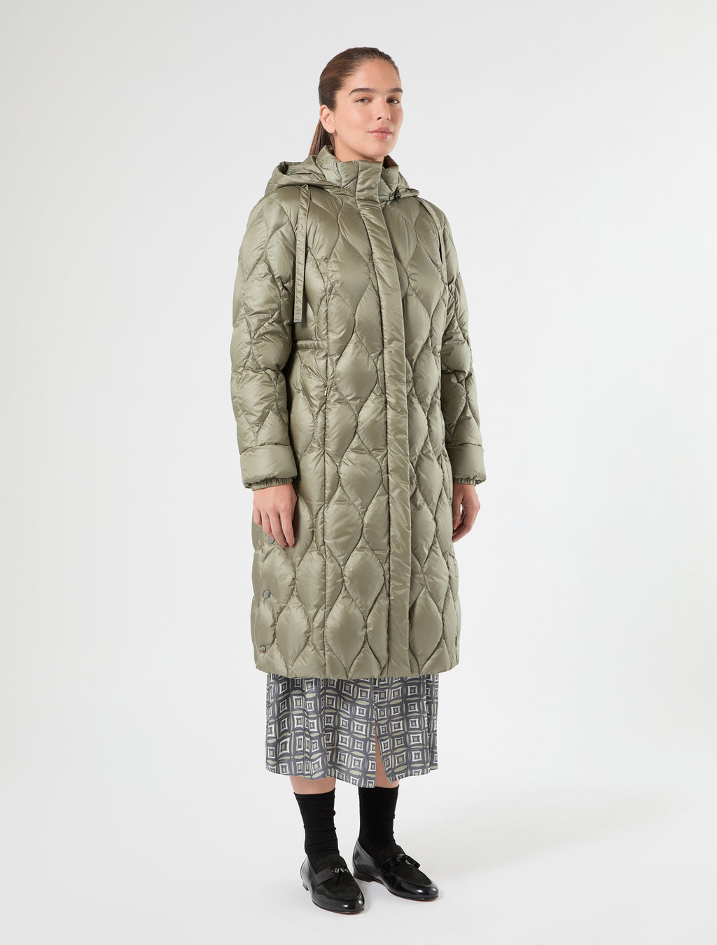 Marina Rinaldi water-repellent nylon down jacket for woman