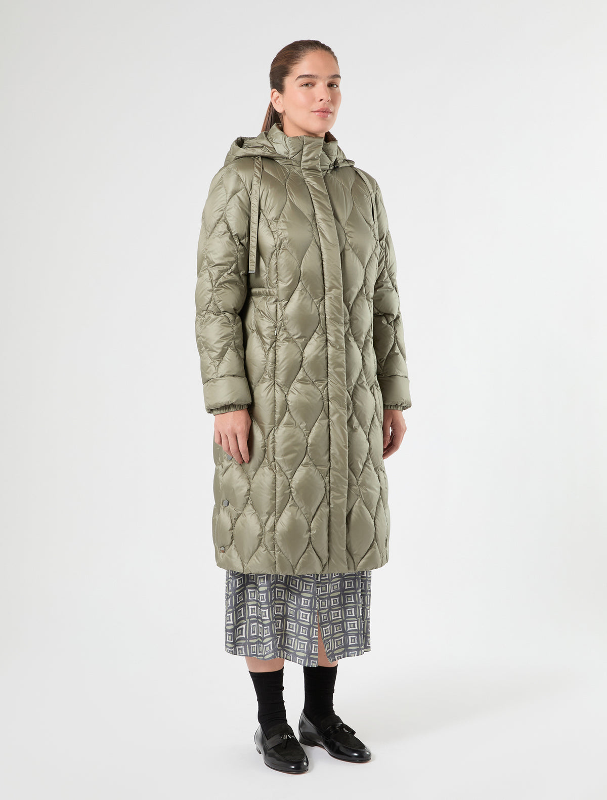 Marina Rinaldi water-repellent nylon down jacket for woman
