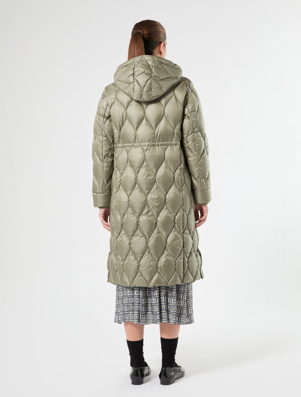 Marina Rinaldi water-repellent nylon down jacket for woman