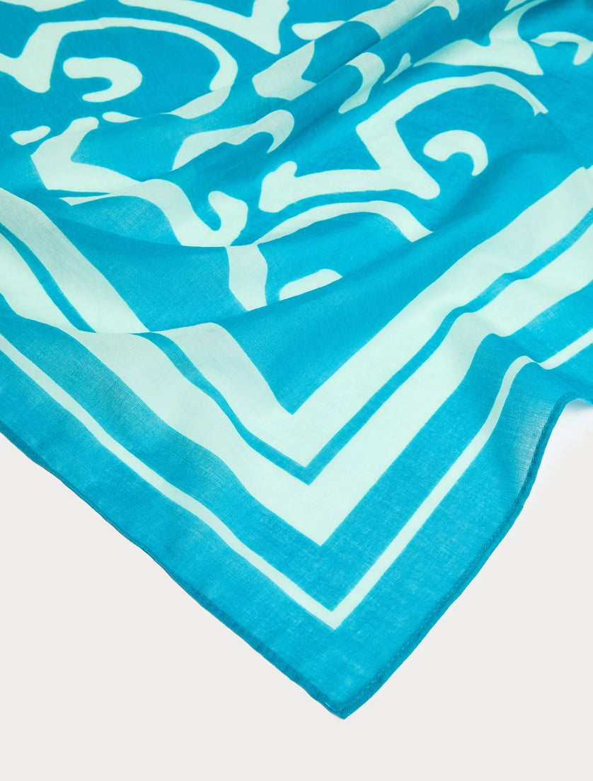 marina rinaldi cotton muslin scarf for woman