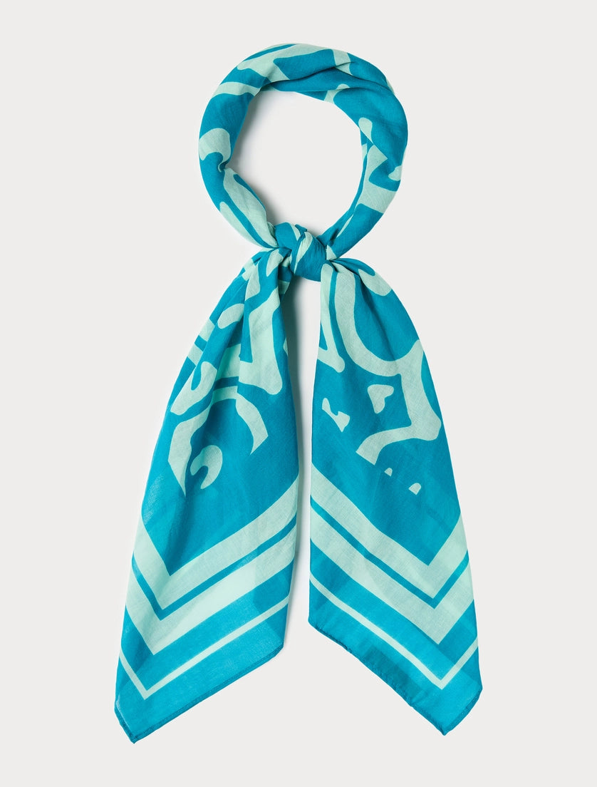marina rinaldi cotton muslin scarf for woman