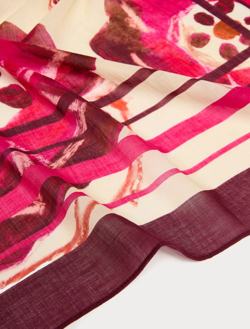 marina rinaldi cotton muslin scarf for woman