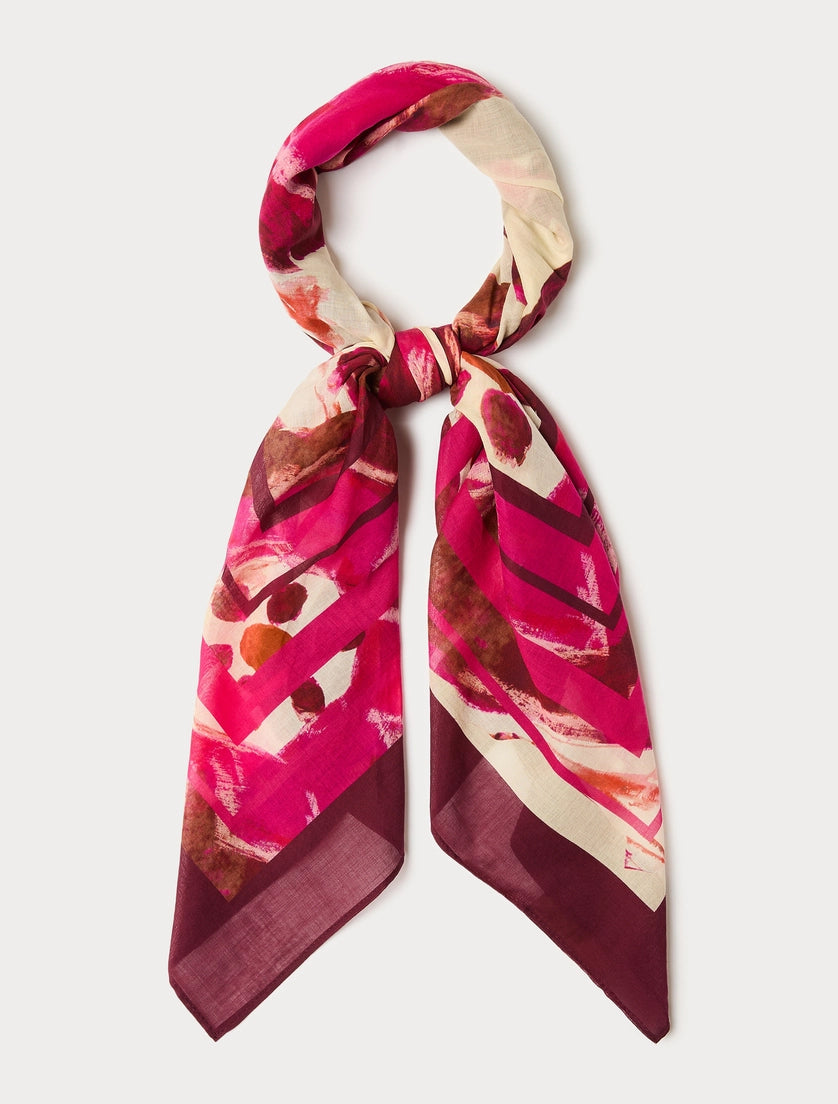 marina rinaldi cotton muslin scarf for woman