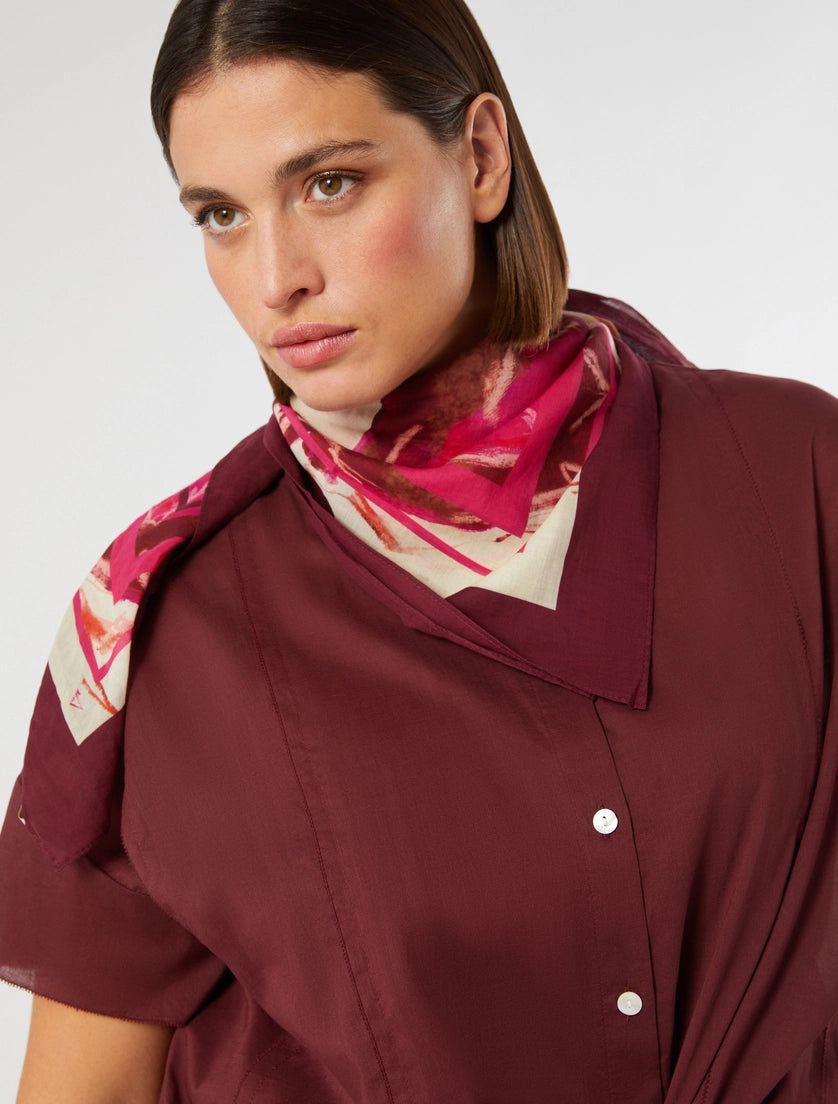 marina rinaldi cotton muslin scarf for woman