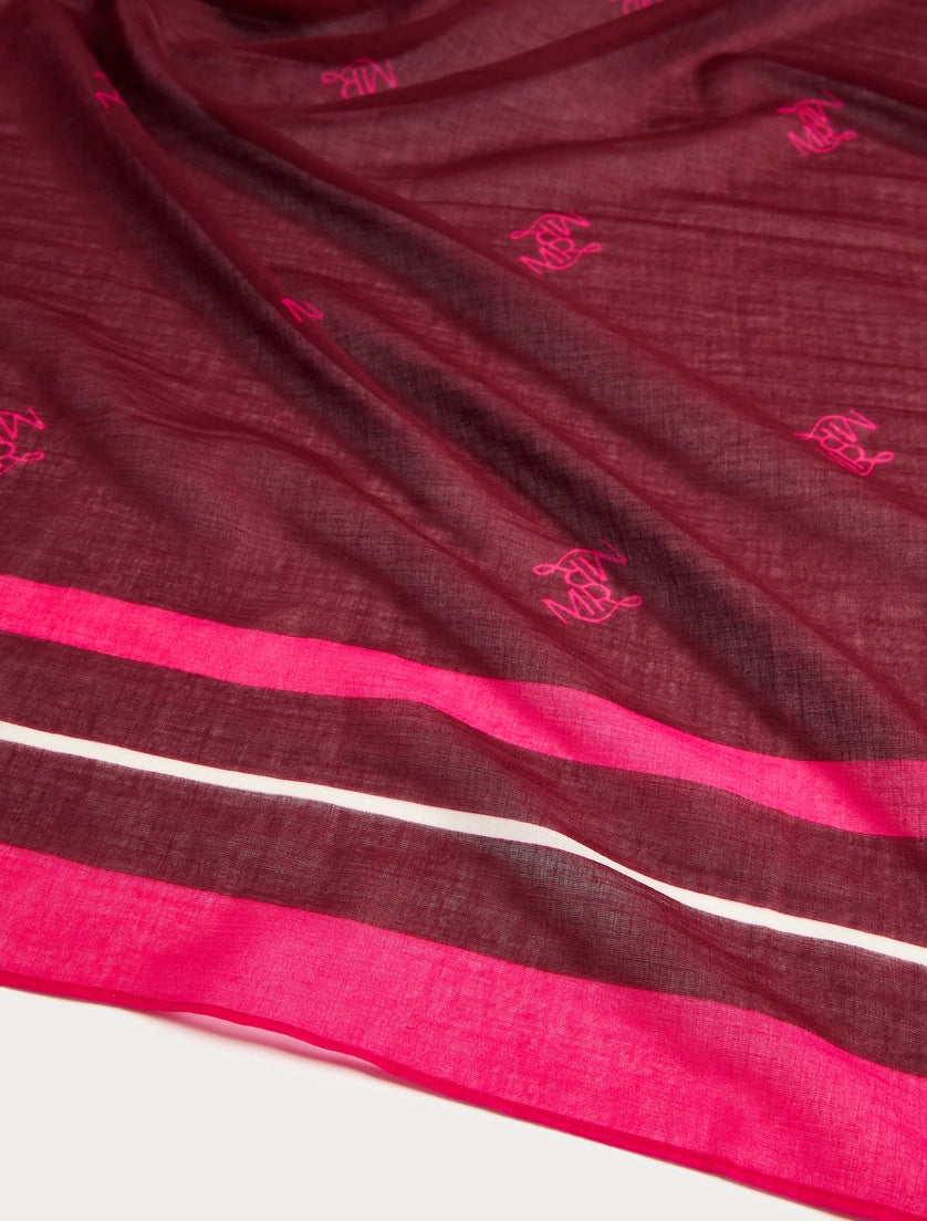 marina rinaldi cotton muslin scarf for woman