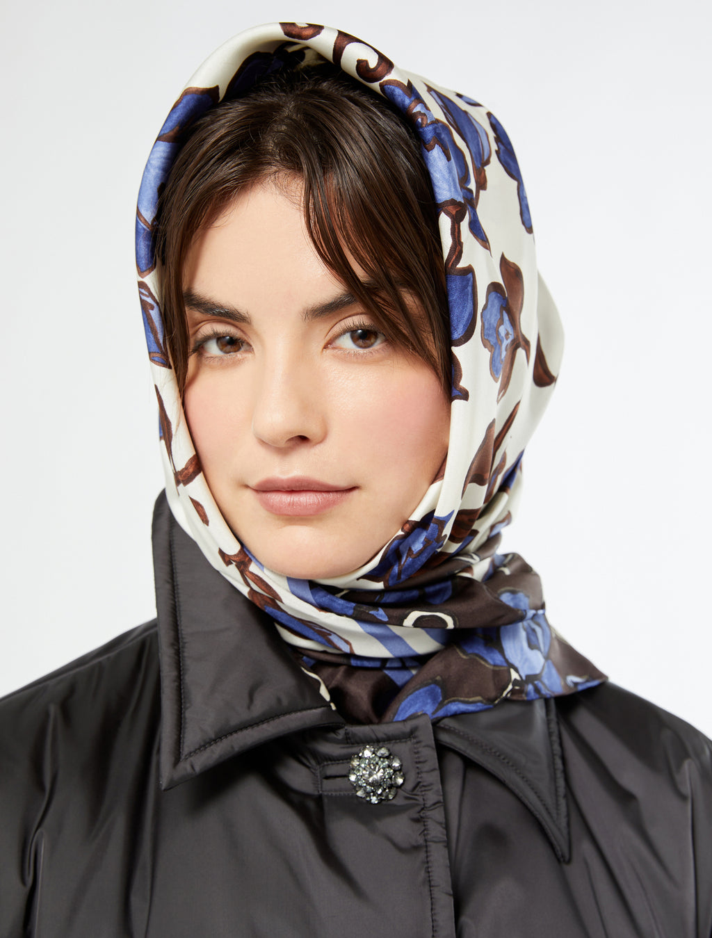 marina rinaldi silk twill scarf for woman