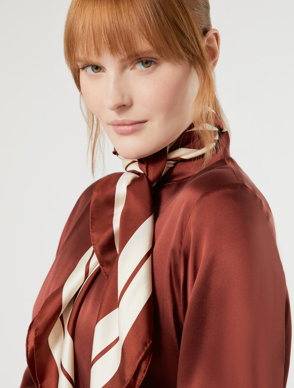 Marina Rinaldi silk twill scarf for woman