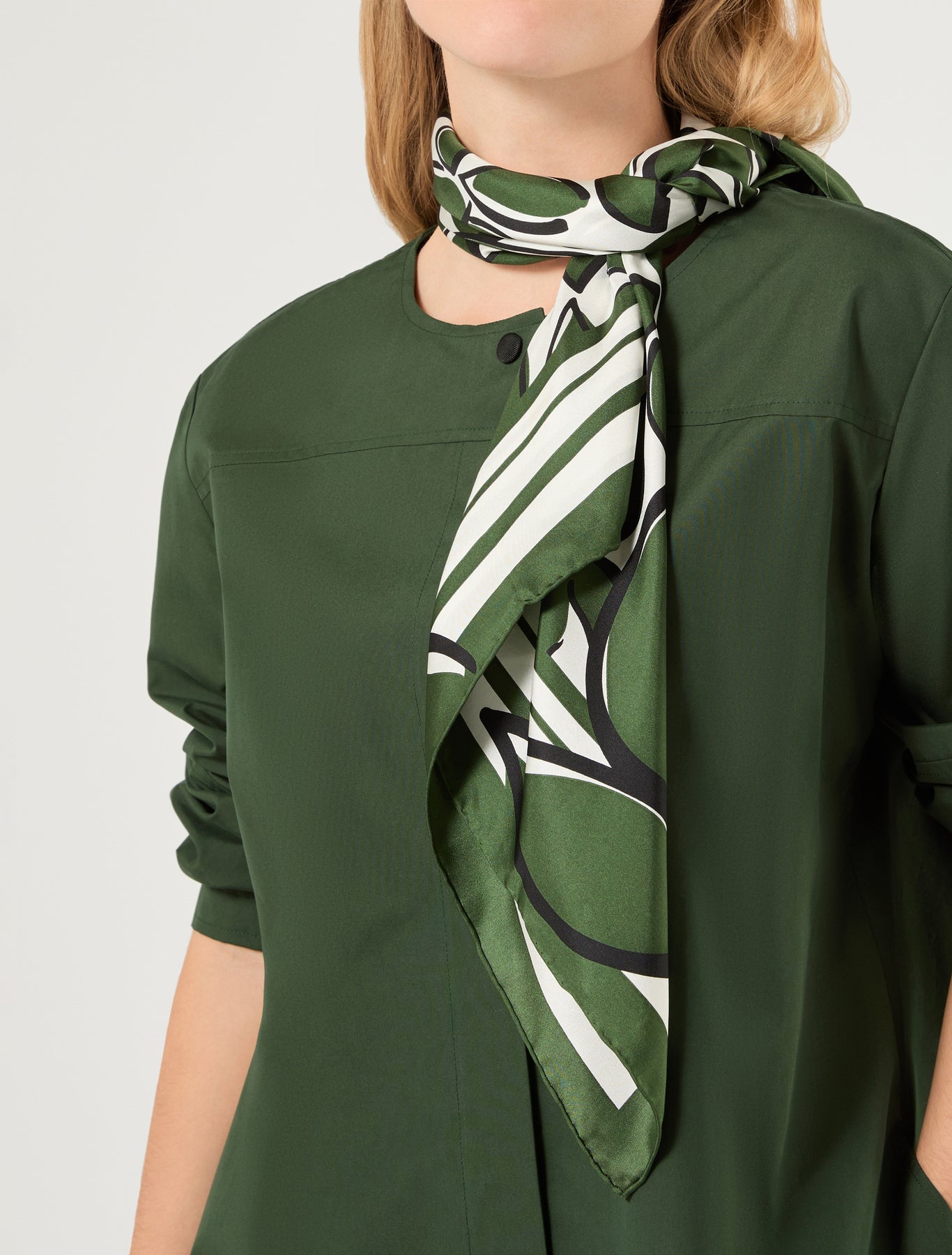 Marina Rinaldi silk twill scarf for woman