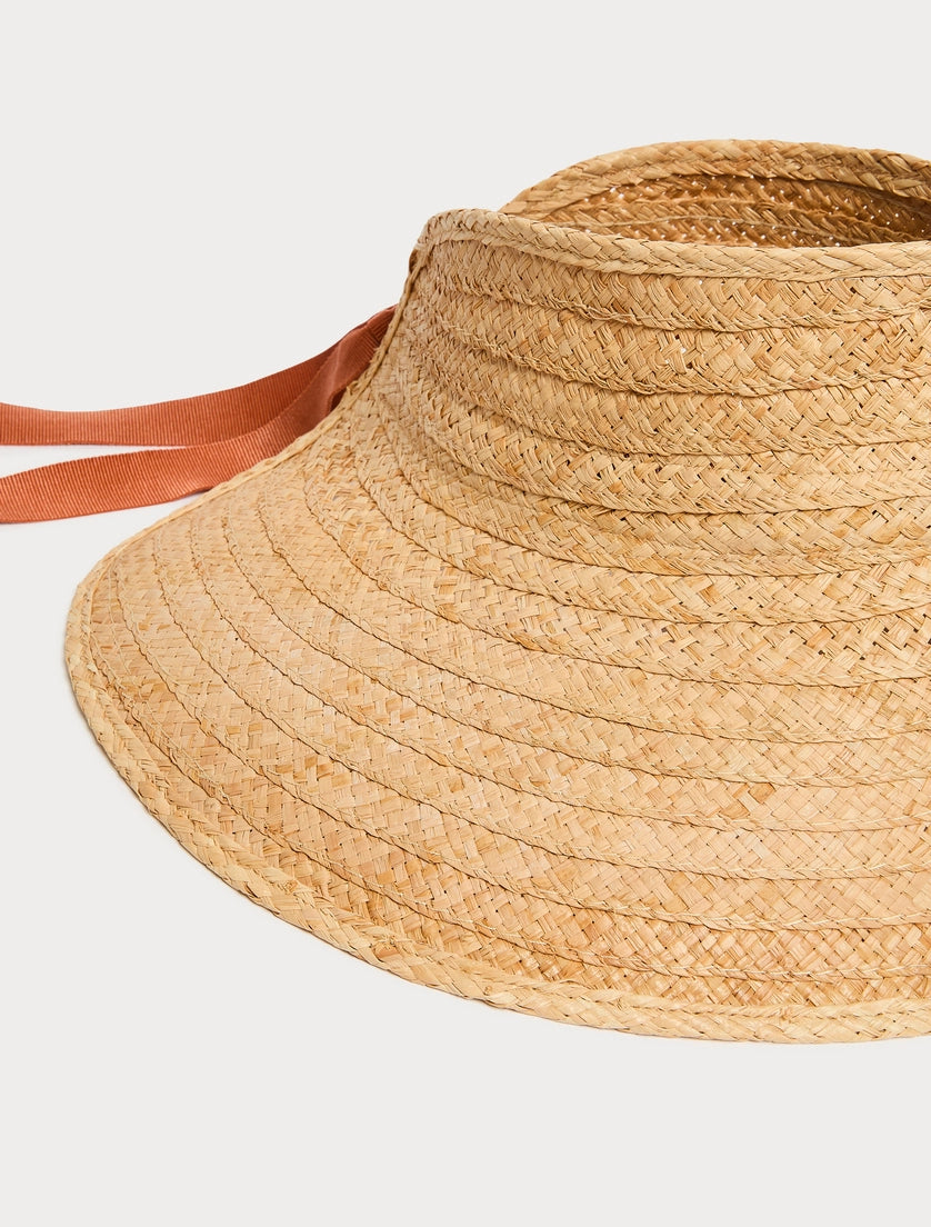 Raffia visor