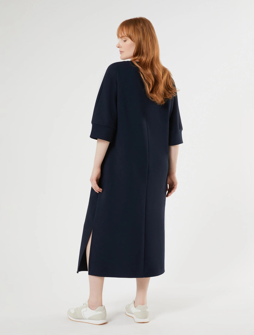 marina rinaldi double-faced jersey dress for woman