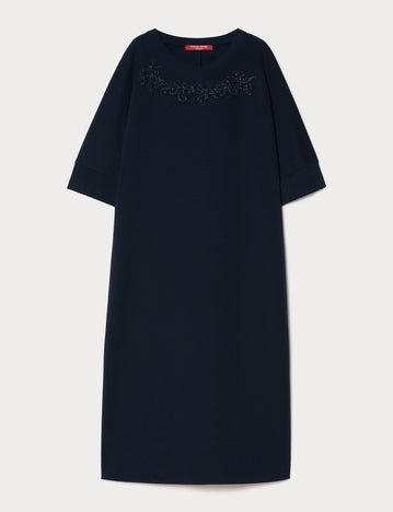 marina rinaldi double-faced jersey dress for woman