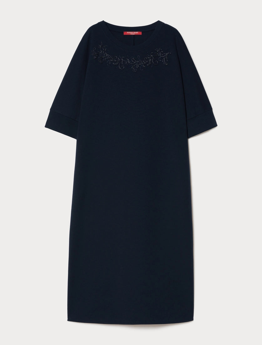 marina rinaldi double-faced jersey dress for woman