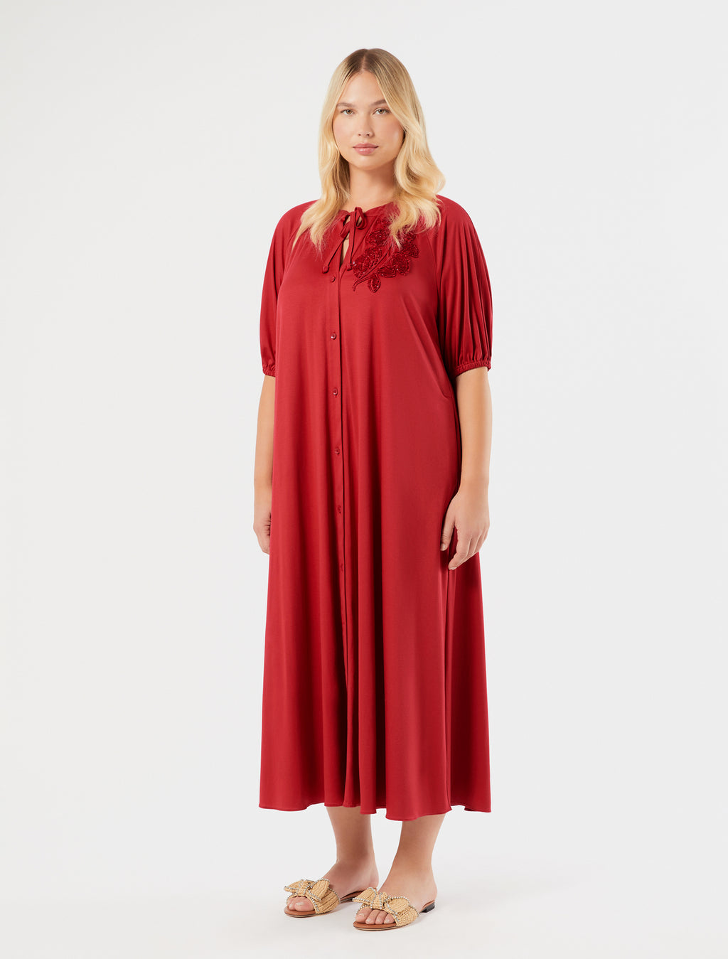 marina rinaldi jersey shirt dress for woman