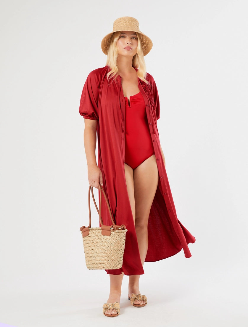 marina rinaldi jersey shirt dress for woman