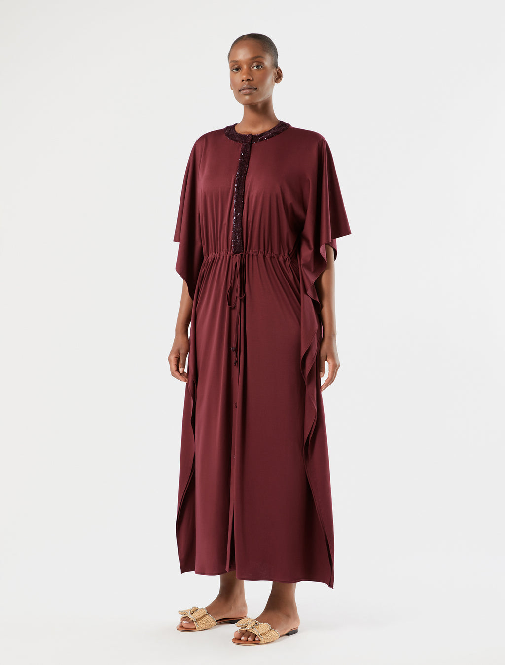 marina rinaldi jersey kaftan dress for woman
