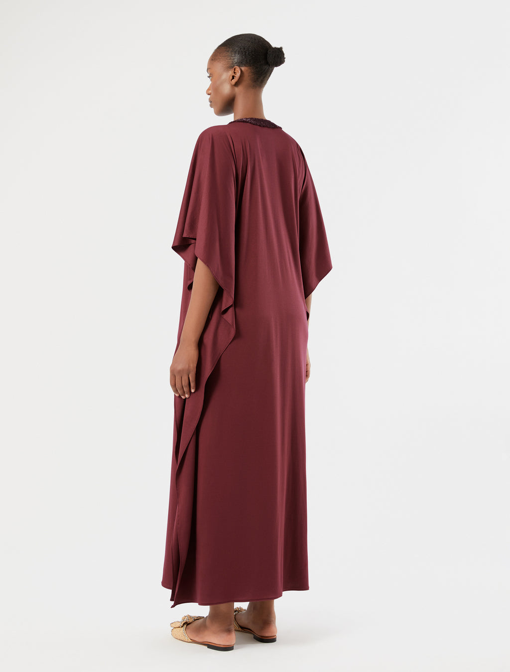 marina rinaldi jersey kaftan dress for woman