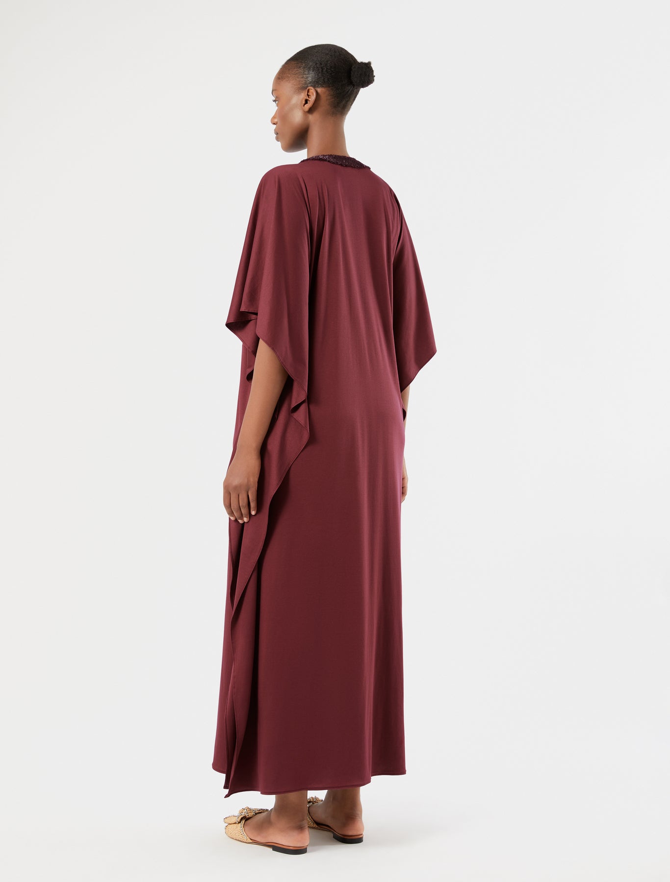 marina rinaldi jersey kaftan dress for woman