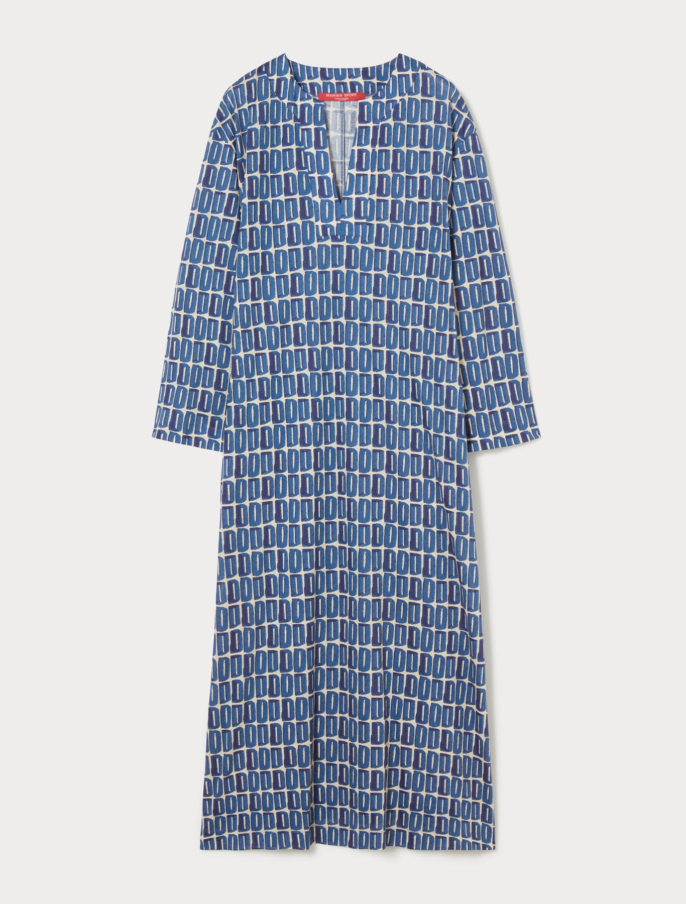 Long printed jersey dress