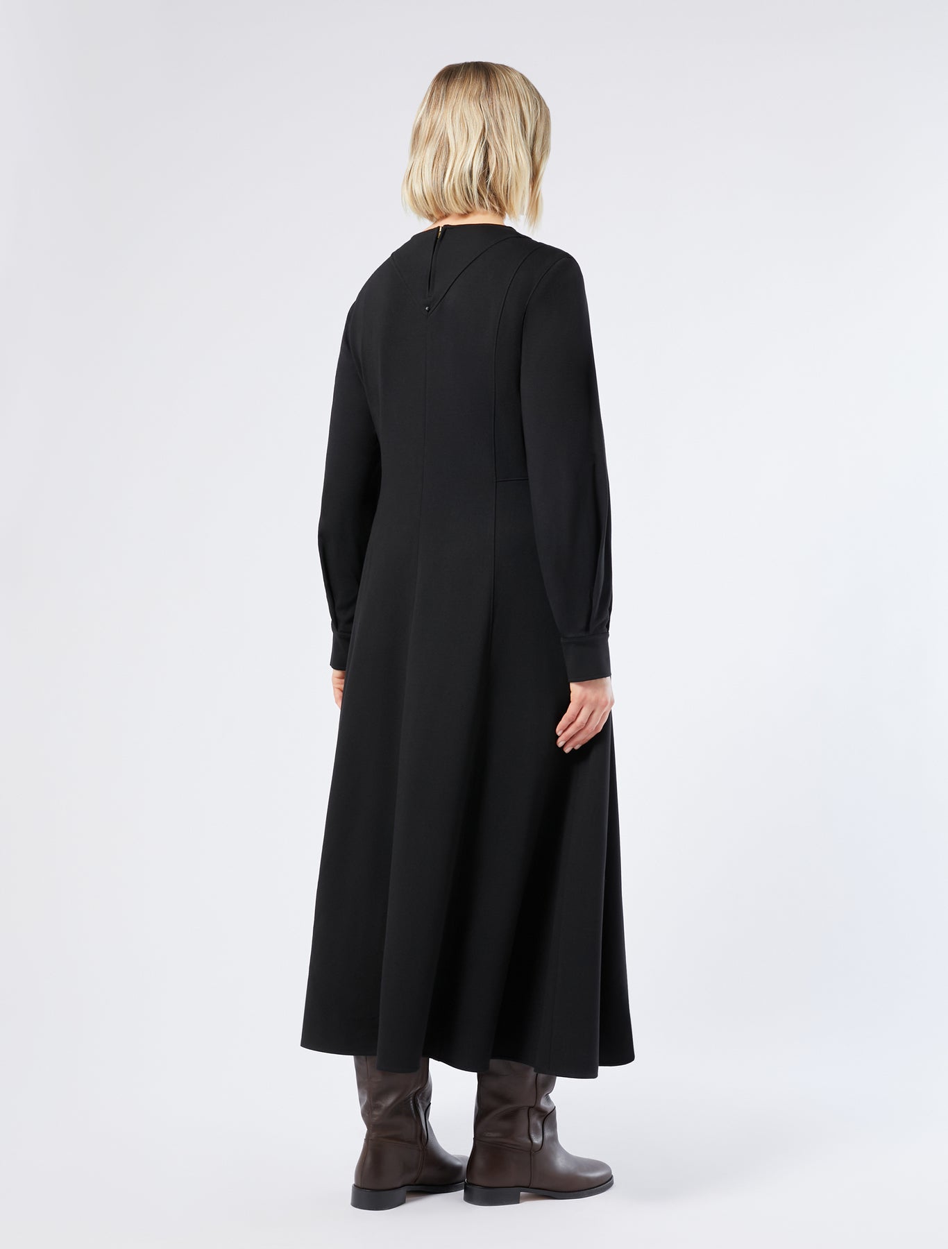 Milan-stitch jersey dress