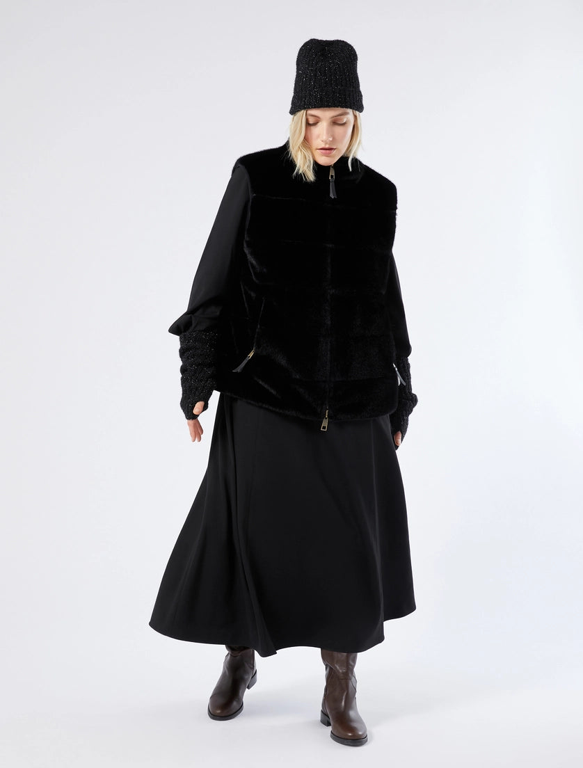 Milan-stitch jersey dress