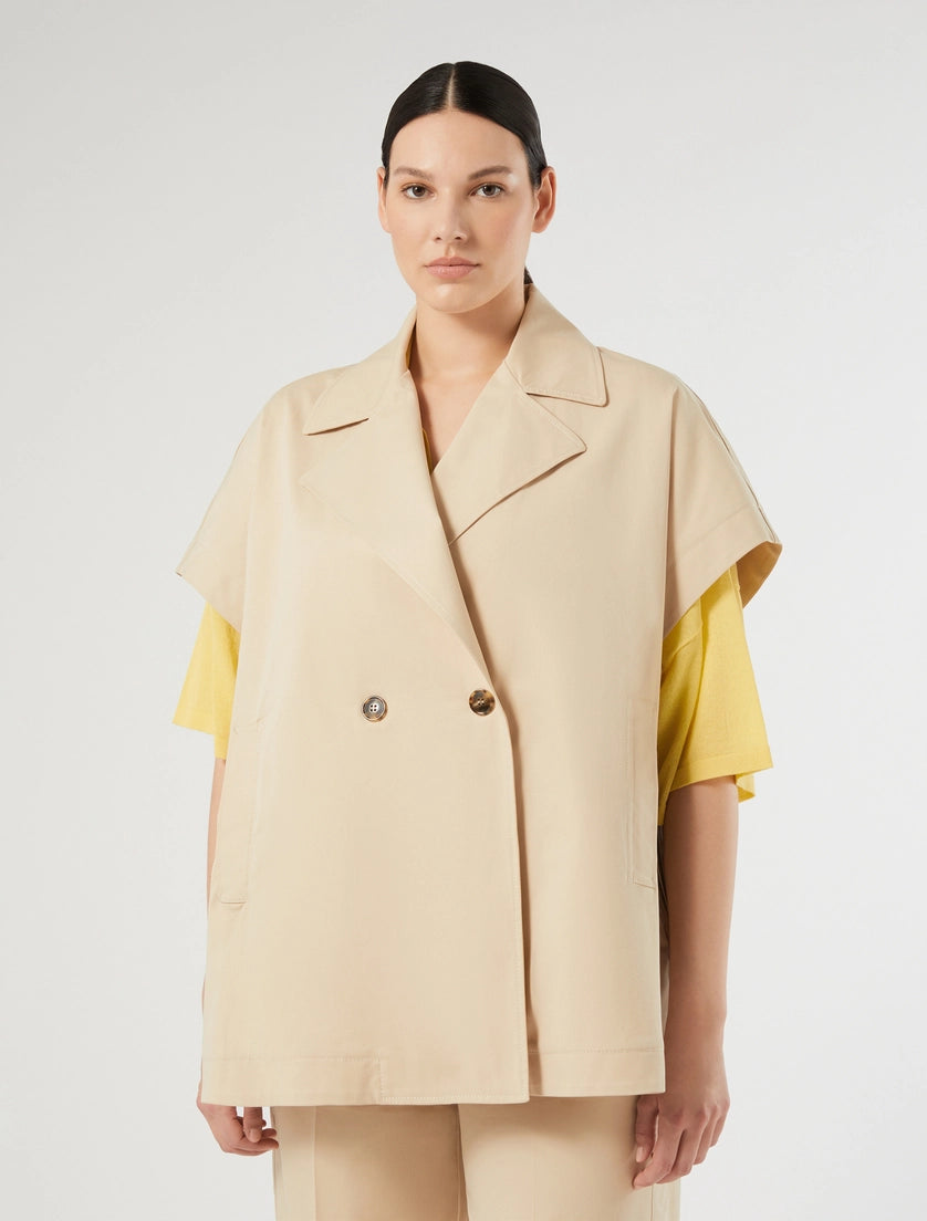 marina rinaldi cotton gabardine cape for woman
