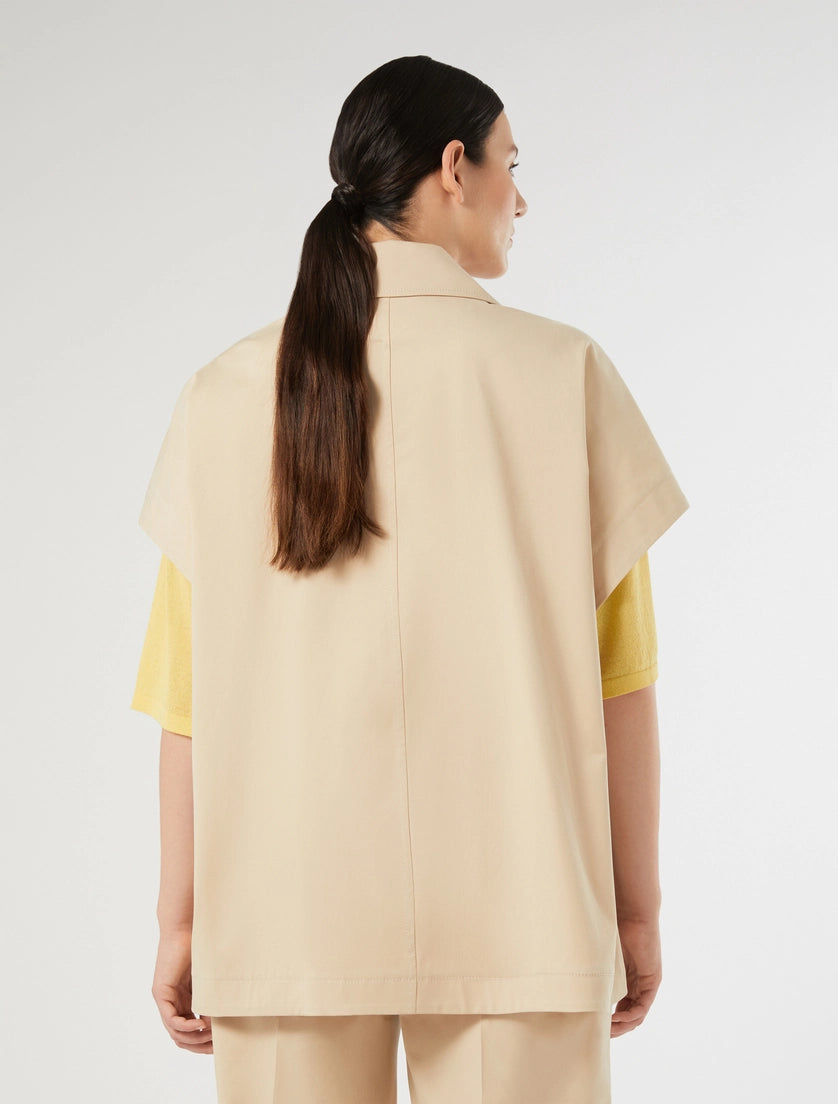 marina rinaldi cotton gabardine cape for woman