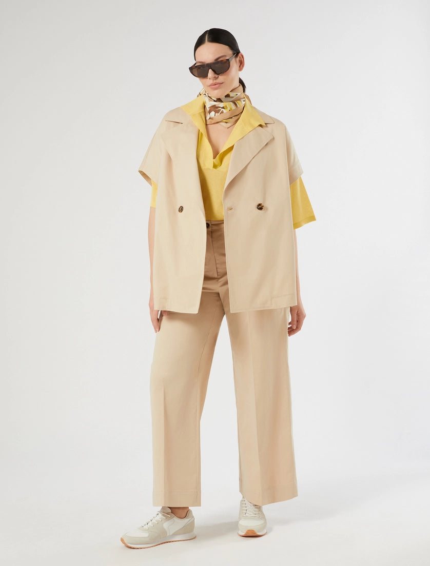 marina rinaldi cotton gabardine cape for woman